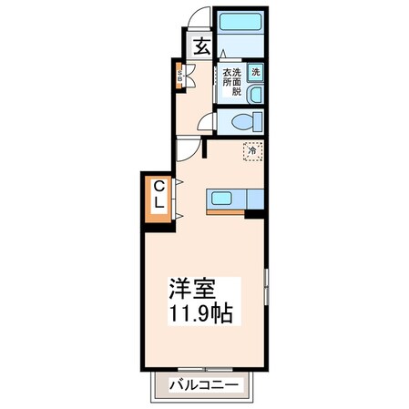 クローバーA・Bの物件間取画像